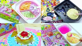 ASMR Unboxing Kracie Popin Cookin Japanese DIY Candy Kit Compilation [upl. by Adnwahsat]