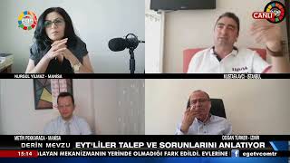 EYTLİLER SORUNLARINI VE TALEPLERİNİ CANLI YAYINDA ANLATIYOR [upl. by Gadmann]