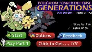 Pokémon Tower Defense Generations Part 1 PTD2 [upl. by Sudoeht794]