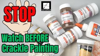 How to Use Different Types of CRACKLE PAINT 🤔😵  Tips ampTricks [upl. by Eelram]