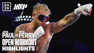 MEDIA WORKOUT HIGHLIGHTS  Jake Paul vs Mike Perry [upl. by Karolina]