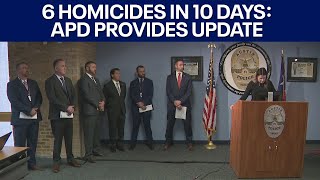 6 homicides in 10 days Austin police provides update on investigations  FOX 7 Austin [upl. by Fishbein]