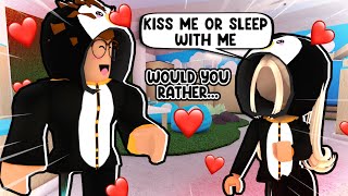 I Played WOULD You RATHER With My CRUSH Murder Mystery 2 [upl. by Ahsinauq]