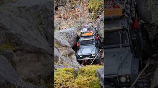 Traxxas Defender RC AMG Mercedes Tight Trail Between rocks [upl. by Marquet]