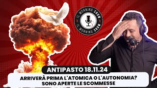 Il Morning Show ArriverÃ prima latomica o lautonomia Sono aperte le scommesse [upl. by Solrak]