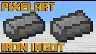 Lets do Pixel Art Minecraft  Iron Ingot [upl. by Lepper]