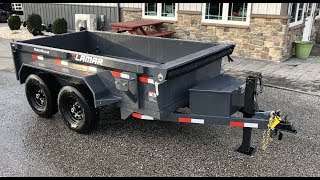 Lamar 5x10 Hydraulic Dump Trailer 9990 GVW DS601025 [upl. by Ennazus993]