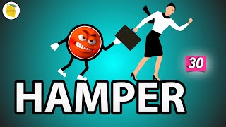 Hamper Meaning  Synonym  Antonym  Examples  Daily vocabulary for competitive exams  30 [upl. by Casmey612]