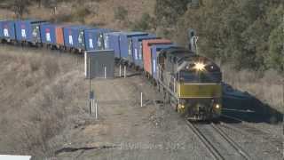 Freightliner Australia  GE C44aci  Australian trains and railroads [upl. by Dante]