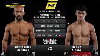 Demetrious Johnson vs Danny Kingad ONE Century FULL MATCH [upl. by Elsa]