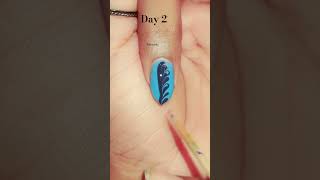 Easy nail design Day 2  nails nailart naildesign shorts [upl. by Akin490]