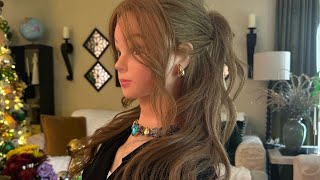 ASMR  Hair Styling  Hairstyle  Perfectionist  Hair Fixing  Finishing Touches With Whispering 😆 [upl. by Mikah]