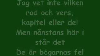 Grotesco  Bögarnas Fel  Lyrics [upl. by Hesoj]