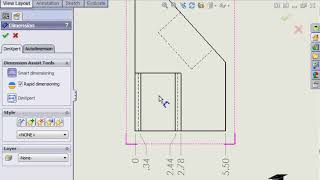 Solidworks Drawings Ordinate Dimensions [upl. by Luca348]