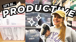 Ultra PRODUCTIVE Work with Me as an eBay amp Poshmark Reseller  Vlog 30 [upl. by Zoara]