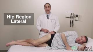 Approach to Hip Region Pain Physical Exam  Stanford Medicine 25 [upl. by Ennaitsirk]