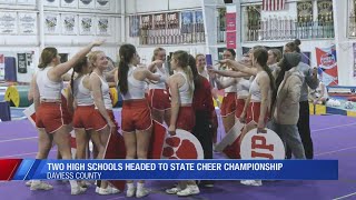 Apollo and Daviess County high school cheer teams headed to state championship [upl. by Johann]