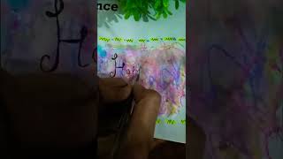 transparent sheet new year on paper drawing easy😰😰 trendingviralshort✌ [upl. by Ardeha]