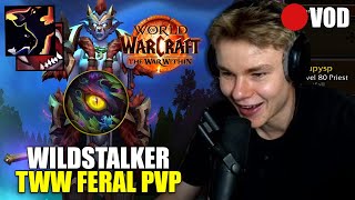 TWW Feral Druid Feels Amazing  Wildstalker PvP FULL VOD [upl. by Dhruv736]