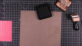 Quick Tip  Ideas for Embossed Cardstock [upl. by Blasien]