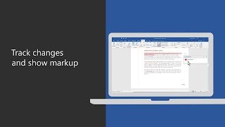 Track changes and show markup in Microsoft Word [upl. by Zoldi]