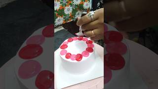 New Vanilla Cake 🌈 Decoration Beautiful Cake cake vanilla cakes shorts cakedesign youtube [upl. by Nettirb]