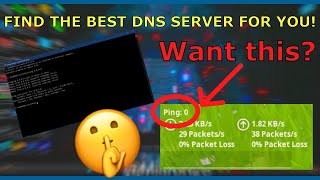 How to Find the BEST DNS Server for you Better Ping  Faster Speeds [upl. by Weinreb]