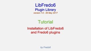 LibFredo6  installation  2 Jun 2017 [upl. by Amaryllis]