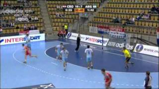 Croatie vs Argentine Main round handball 2011 [upl. by Eugnimod]