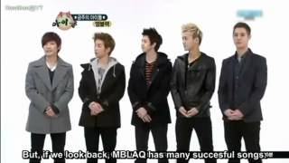 MBLAQ 120210 Weekly Idol part1 [upl. by Eatnuahc]