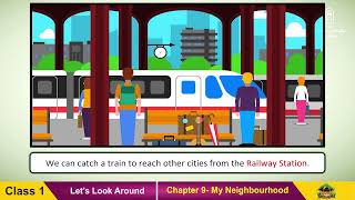 EVS Class 1  Unit 4 Shelter  Chapter 9 My Neighbourhood [upl. by Sheffield]