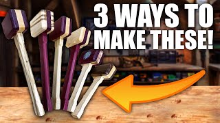 3 Ways To Make BEAUTIFUL Wooden Mallets  EASY DIY [upl. by Benedicto]