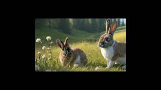 lion and rabbit story in englishrabbit cartoonadventure funnytrendingshorts [upl. by Heddy456]