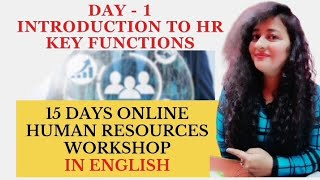 15 Days HR Workshop  Day 1  Introduction to HR hrworkshop hr readytogetupdate readywithhr [upl. by Denbrook]