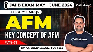 JAIIB EXAM May 2024  AFM  Theory  Mcqs  Key Concept of AFM  Class23  By Pradyumna Sir [upl. by Maffa]