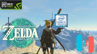 i3 8100  GTX 1060 3GB  Zelda Tears Of The Kingdom performance test on Ryujinx with OpenGLVulkan [upl. by Aurthur]