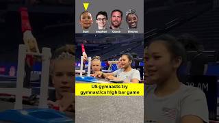 Can Simone Biles Master Gymnastic Horizontal Bar Game [upl. by Anabella]