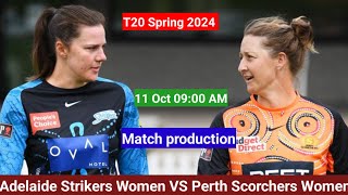 Adelaide Strikers Women VS Perth Scorchers Women T20 Match protectioN [upl. by Ainnet]