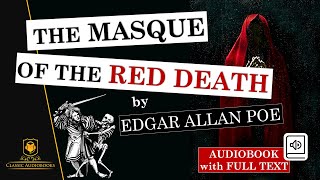 The Masque of the Red Death by Edgar Allan Poe  Full Audiobook with Text read by Christopher Lee [upl. by Ailices]