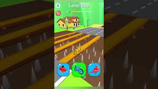 Shape shifting2 game level668 hyper casual game shapeshifting gameplay gaming shortvideo [upl. by Jammin]