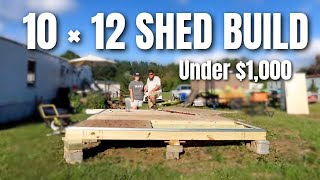 BACKYARD MAKEOVER WERE BUILDING A 10 X 12 SHED quotHOW TOquot  KIMI COPE [upl. by Abie]