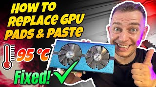 How to Replace GPU Thermal Pads and Paste  Optimize GPU Cooling 2023 [upl. by Neelloc]