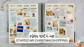 PLAN WITH ME  stressful week made better by christmas shopping  makselifeplanner  nov 1117 [upl. by Maretz]