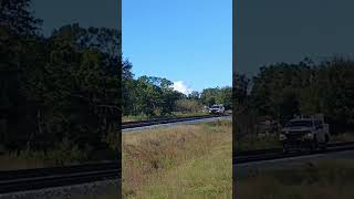 M453 passing a hi railer at wildwood csxtransportation railway csxrailroad wildwood train [upl. by Sixele]