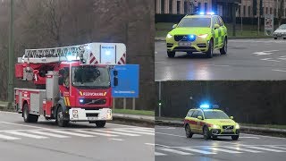 MUG UZ Leuven  MUG Mechelen  Ladderwagen Brandweer VIlvoorde [upl. by Ninette]