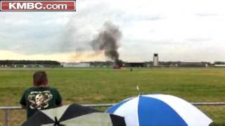 Raw Video Air Show Crash Scene [upl. by Anivek68]