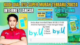 paket super murah byu terbaru2024  kode dial byu terbaru [upl. by Atiuqer806]