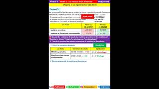 2BAC Comptabilité générale  la régularisation des stocks  Exercice corrigé [upl. by Gabrielle879]