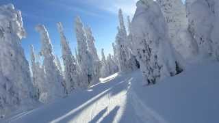 Valtavaara crosscountry skiing track Ruka Kuusamo Finland [upl. by Arri]