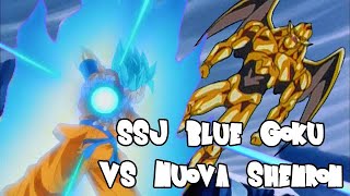 Nuova Shenron vs SSJ Blue Goku [upl. by Inaoj]